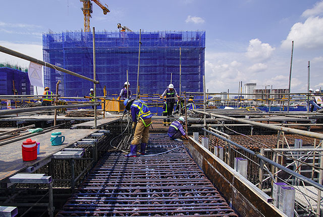 Tiến độ xây dựng dự án Q7 Sài Gòn Riverside Complex